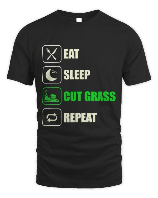 Funny Landscaping Eat Sleep Cut Grass Repeat Landscaper