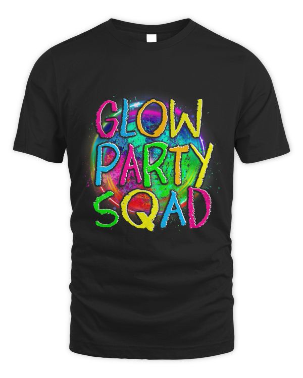 Glow Party Squad Paint Splatter Effect Glow Party