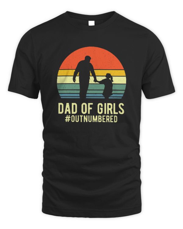 Mens Dad Of Girls Outnumbered Hashtag Funny Girl Dad Jokes Dads