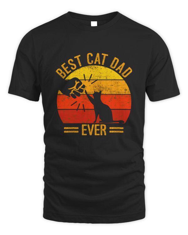 Vintage Best Cat Dad Ever Shirt, Funny Cat Dad T-shirt, Cad Dad Gifts, Cat Lover Shirt, Cat Lover Gifts, Father's Day Gifts, Cat Father Tee