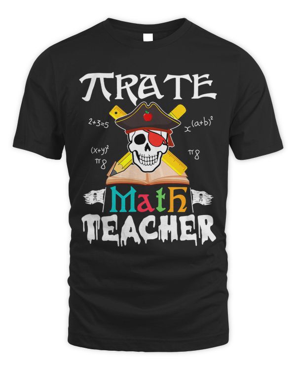 Funny Pirate Math Teacher Skull Pirate Halloween Costume