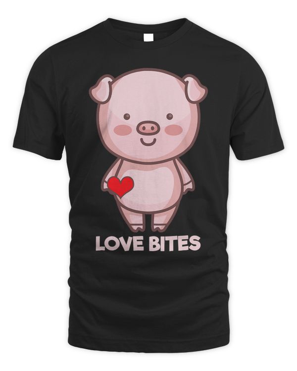 Love Bites Cute Pig Animal Pet Lover Valentine’s Gift Idea