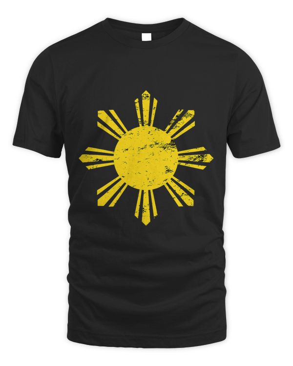 Philippines Flag Sun Filipino Pinoy Distressed Grunge
