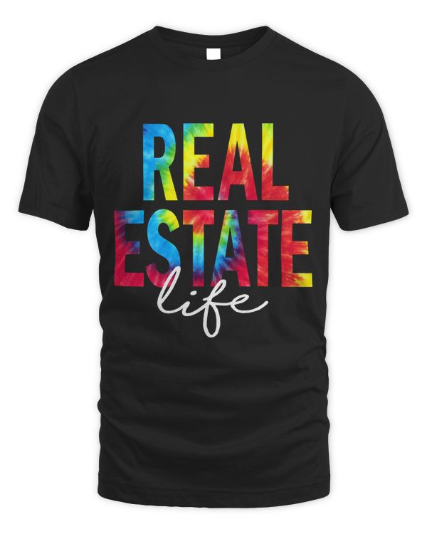 Real Estate Life Tie Dye Realtor Agent House Broker Investor