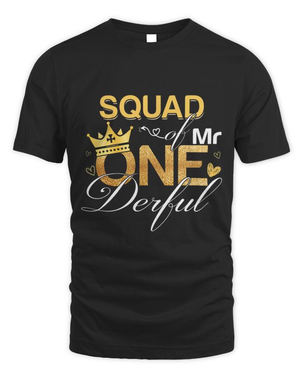 Squad of Mr Onederful 1st Birthday First OneDerful Matching
