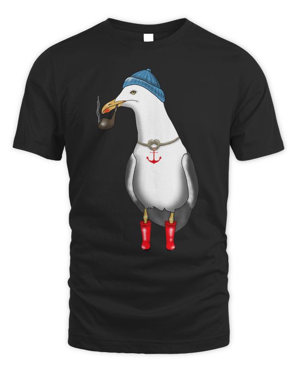 Seagull Bird Coast Captain Funny Gift Seagulls