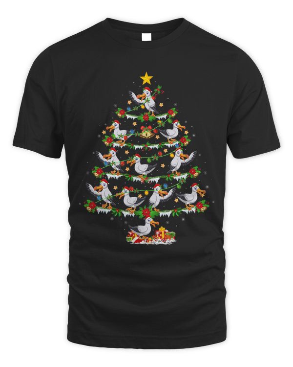 Seagull Bird Lover Xmas Lighting Seagulls Christmas Tree