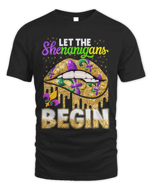 Mardi Gras Lips Queen Costume Women Let Shenanigans Begin