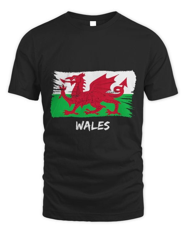 Dragons Red Welsh Flag Wales Team Fan