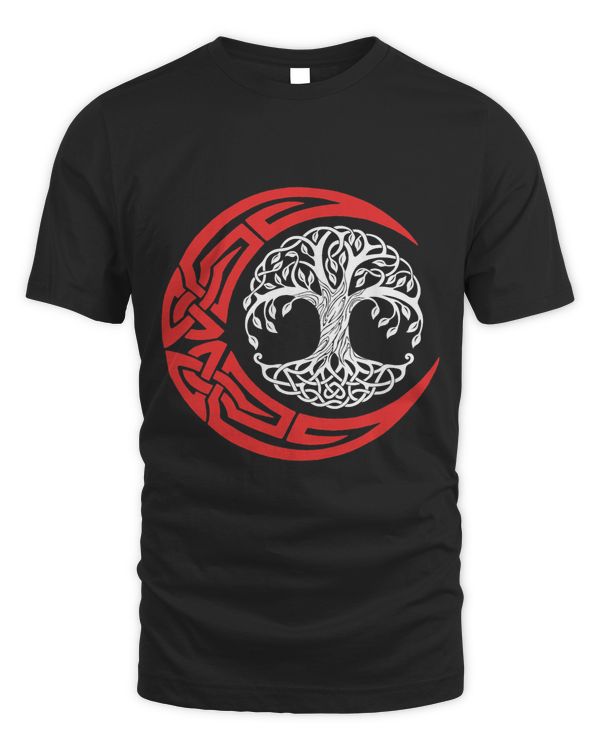 Red Moon Wiccan Celtic Knots Tree Of Life Viking Oracle