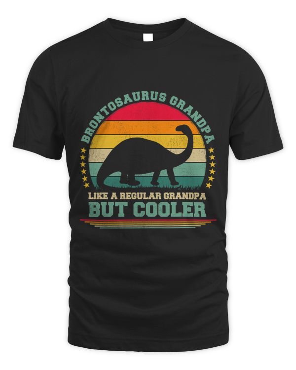 Mens Brontosaurus Lover Vintage Brontosaurus Grandpa Fathers Day