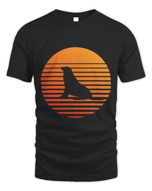 seal Shadow silhouette in front of a Sun