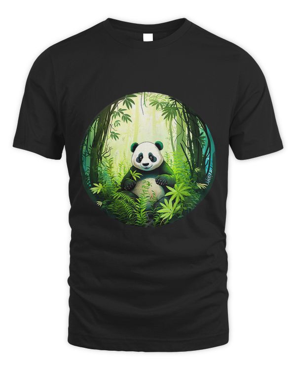 Panda Perfection Kawaii Eating Habits in Bamboo Forest China