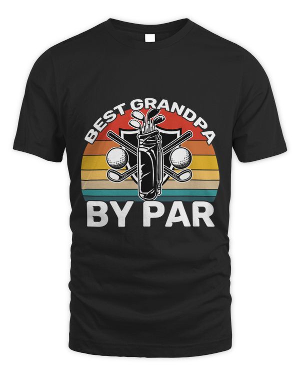 Mens Mens Best Grandpa By Par Fathers Day Gifts Golf Lover