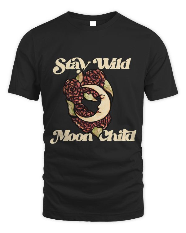 Stay Wild Moon Child Flower Full MoonChild art Moon witch4