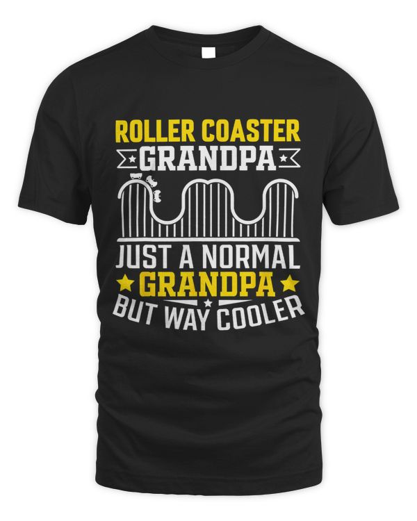 Mens Theme Park Fathers Day 2Roller Coaster Grandpa Cooler 32