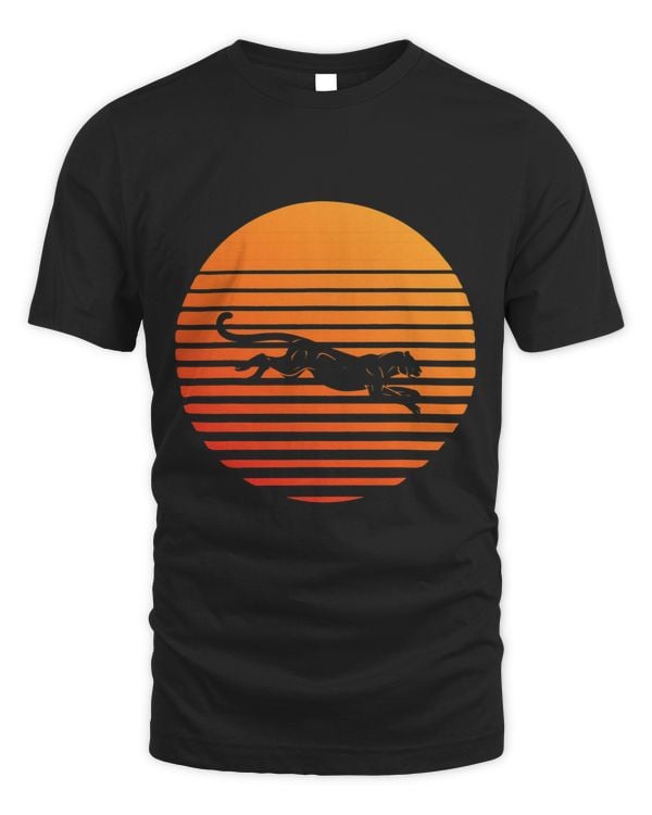 panther Shadow silhouette in front of a Sun