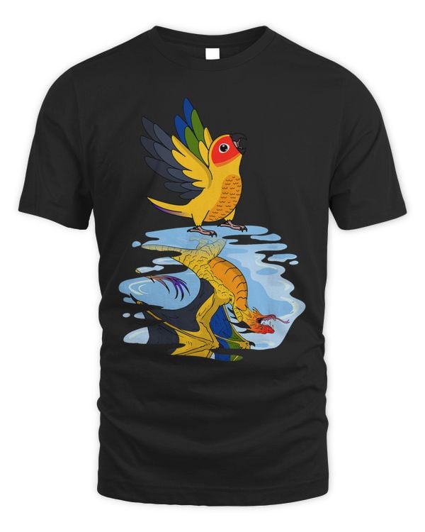 Parrot Dragon Reflection I Sun Conure 1