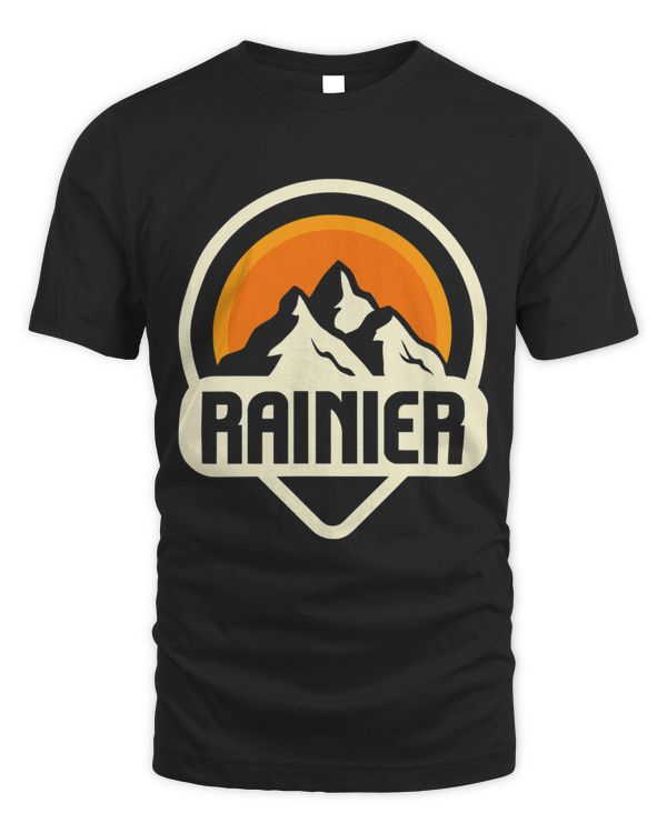 Retro Vibe Mount Rainier I Mountains And Sun Mountaineering