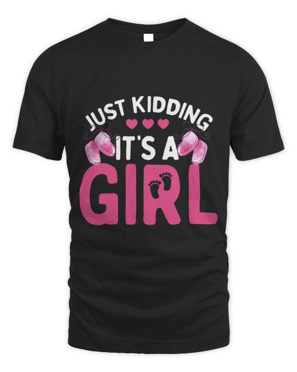 Its A Girl T Shirt Gender Reveal New Baby Shower Dad Mom Tee