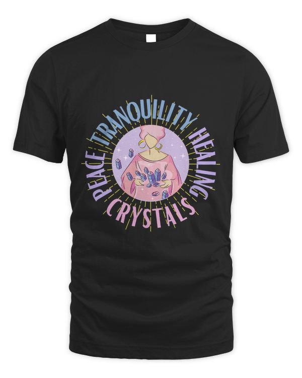 Peace Tranquility Healing Crystals Pastel Colors Design