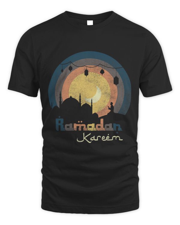 Ramadan Kareem Moon Rise and Ramadan Lanterns