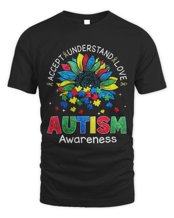 Sun Flower Accept Understand Love Autism Awareness Month23