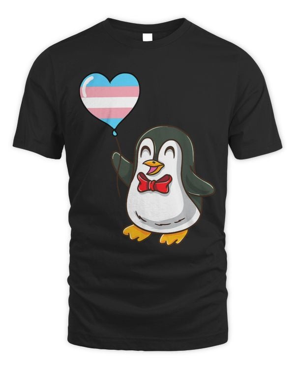 Penguin Heart Balloon Trans Pride