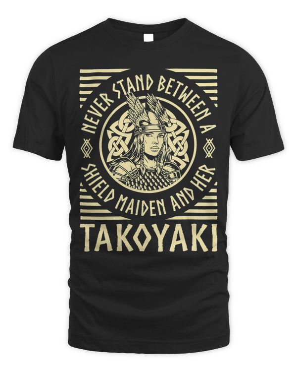 Viking Shield Maiden Takoyaki Lover Norse Funny Valhalla