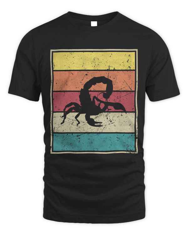 Scorpion. Retro Vintage With Classic Stripes.