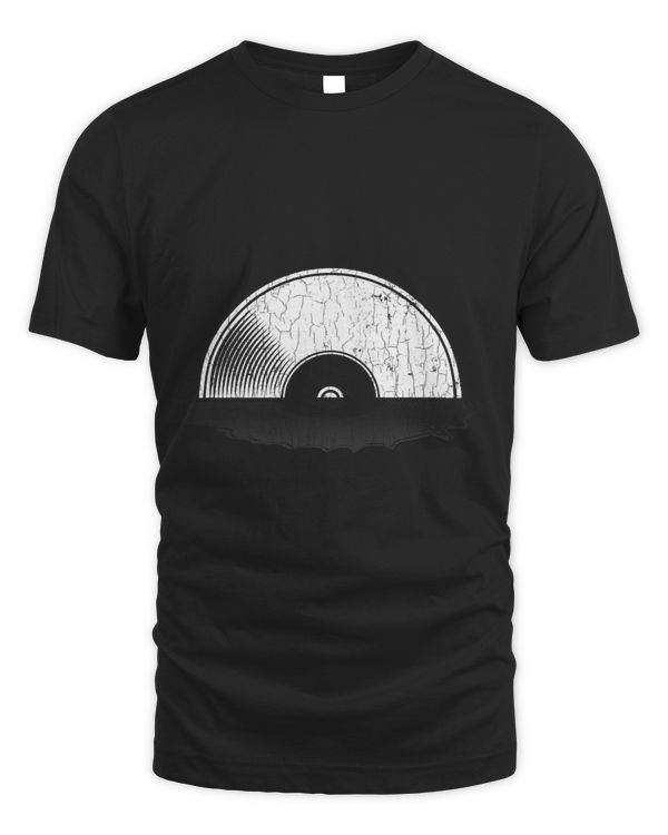 Vinyl Moon Romantic Funny Vintage Record Lover Graphic