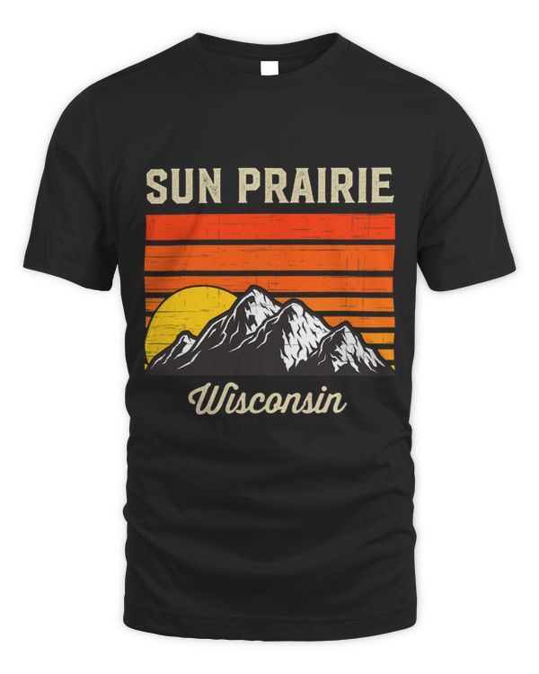 Sun Prairie Wisconsin Retro City State USA