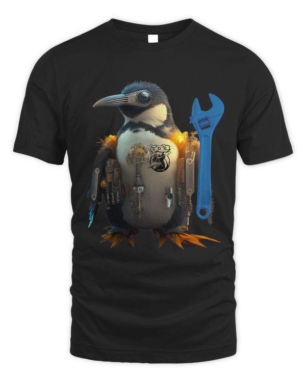 Penguin with Blue Wrench
