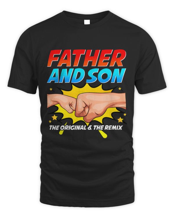 Original And The Remix Cute Father Son Bump Fist Matching