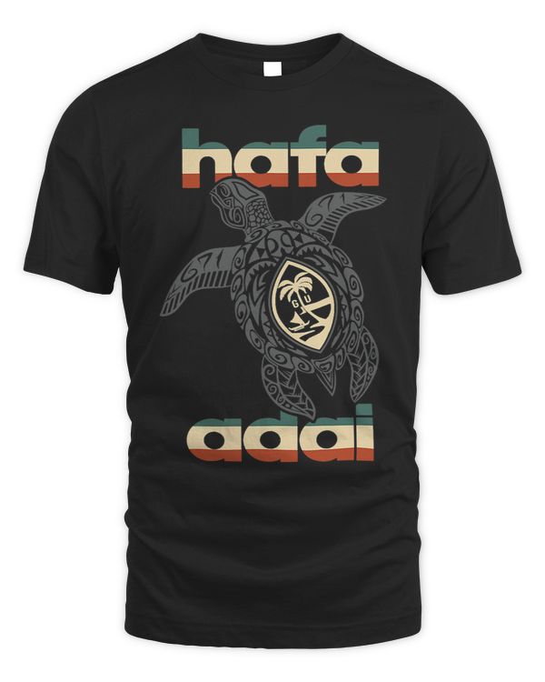 Vintage Hafa Adai Tribal Turtle Tee 2671 Guam