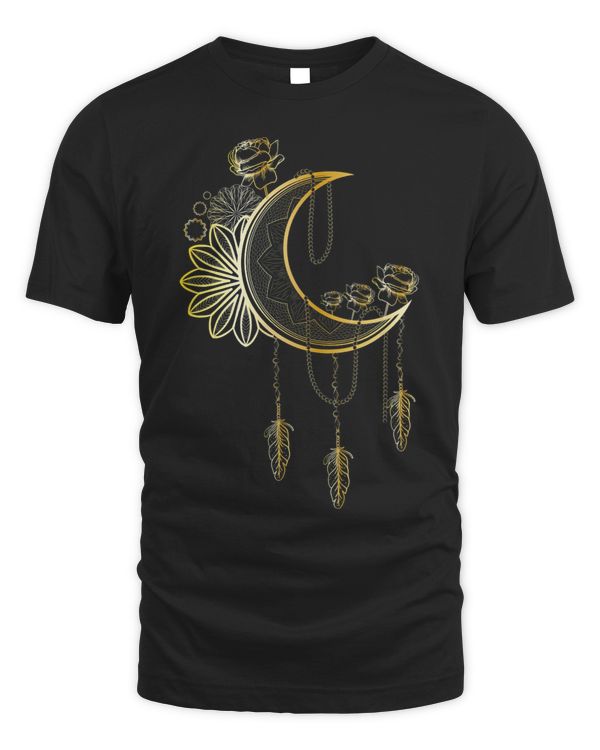 Roses Celestial Body Luna Dreamcatcher Boho Crescent Moon 2