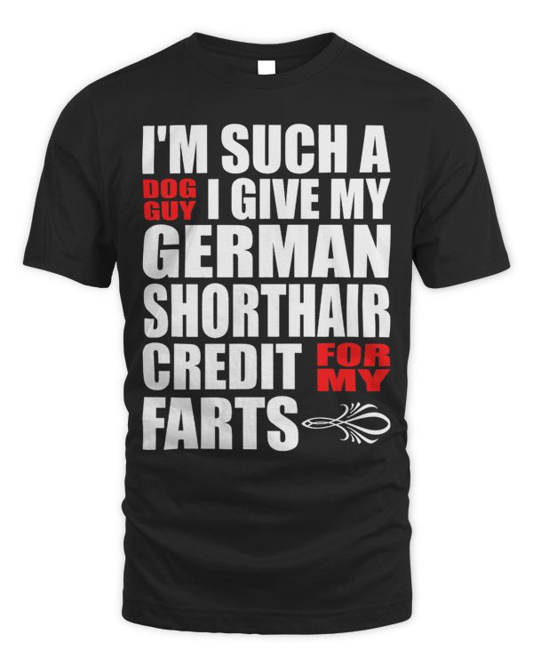 Funny Dog Guy Shorthaired Pointer Fart Joke for Men Boys