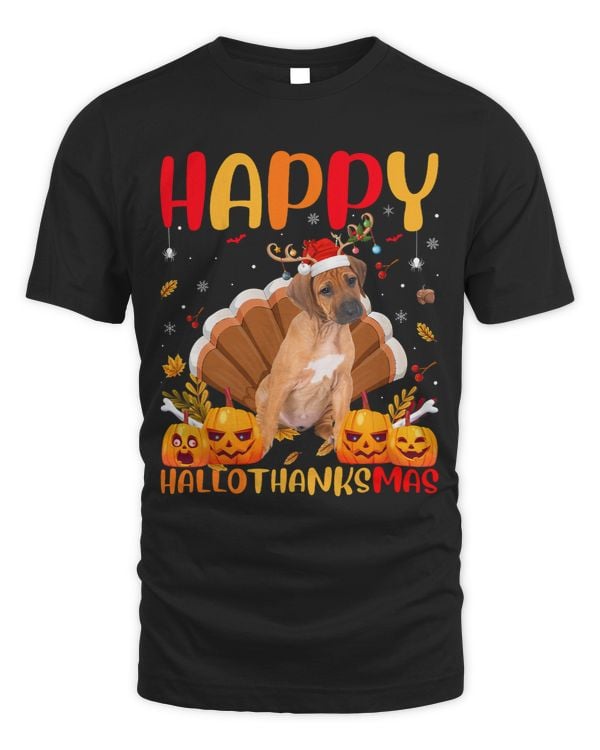 Funny Dog Lover Happy Rhodesian Ridgeback HelloThanksMas