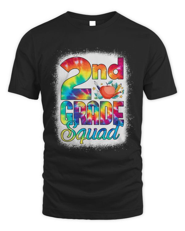 Funny 2nd Grade Squad Teacher Student Tie Dye Back To School