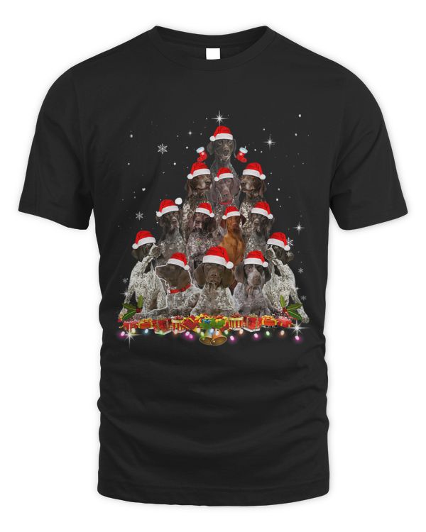 German Shorthaired Pointer Christmas Tree Dog Santa Xmas