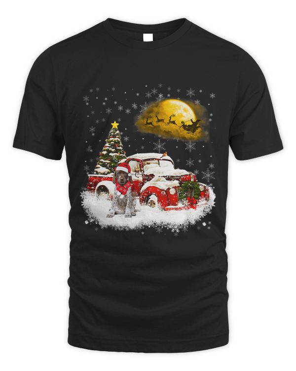 Red Truck Xmas Tree German Shorthaired Pointer Christmas