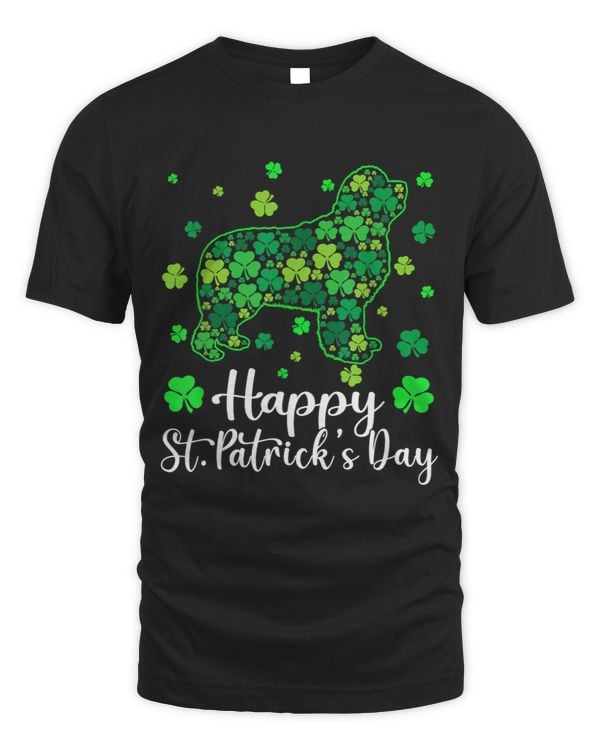 Funny Puppy Shamrock Newfoundland Dog St Patricks Day
