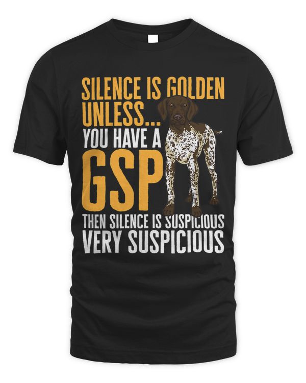 German Shorthaired Pointer Silence Is Golden GSP Dog