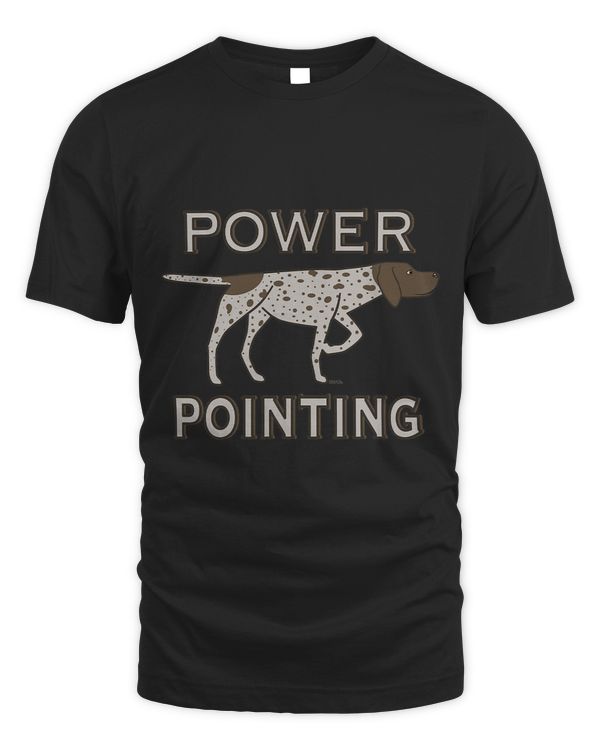 Sporting Power Pointing Funny Nerdy German Pointer Dog