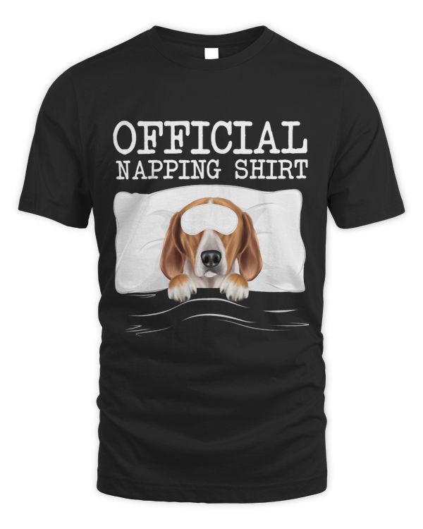 Funny Sleeping Mask English Foxhound Napping