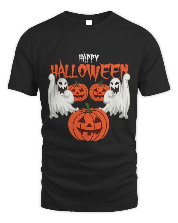 Autumn shirt with pumpkin face Ghosts of Autumn