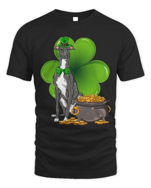 St Patricks Day greyhound Shamrock Pet Dog Lover