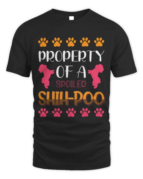 Property Of A Spoiled ShihPoo Funny ShihPoo Dog Lovers