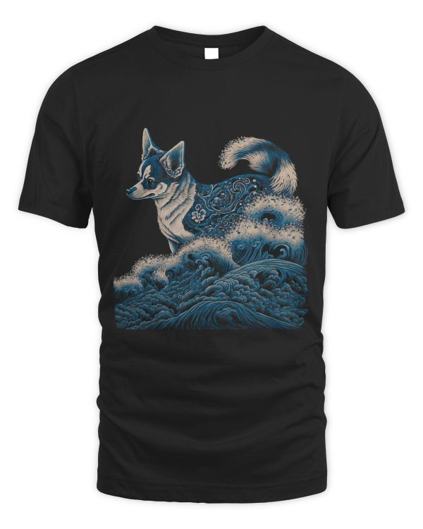 Surrealism Japanese Painting Chihuahua dog