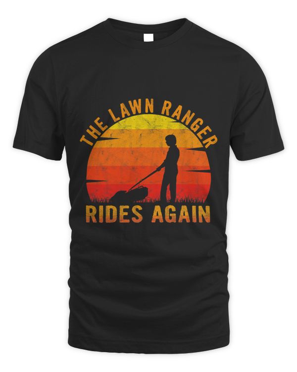 The Lawn Ranger Rides Again Lawn Mower Caretaker Funny